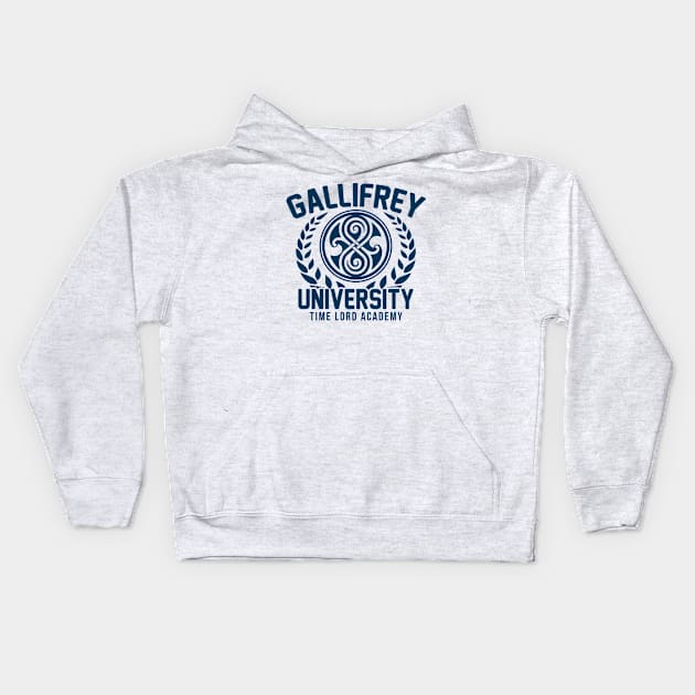 Gallifrey University Kids Hoodie by Howellatme01